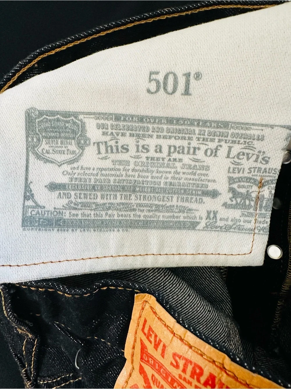 Levi's 501 Dark Indigo Straight Men's Jeans 30x30